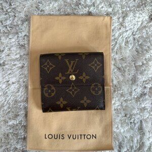 Louis Vuitton Leather Monogram Wallet